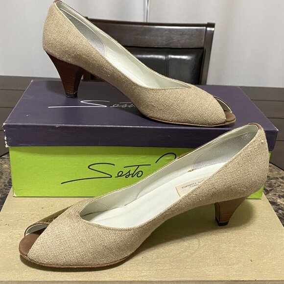 VTG Sesto Meucci Of Florence Women’s Pumps Kitten Heel Shoes - Picture 3 of 16